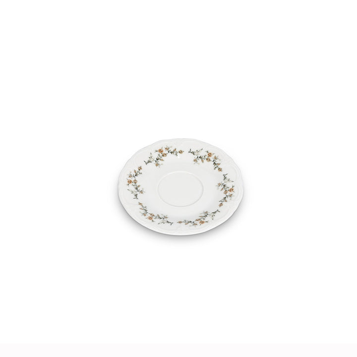 Bonbistro - Schotel 16,5cm Bruine bloem Retro