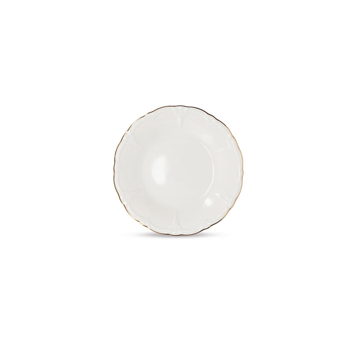 Bonbistro - Plat bord 16cm met gouden rand Retro - Set van 6