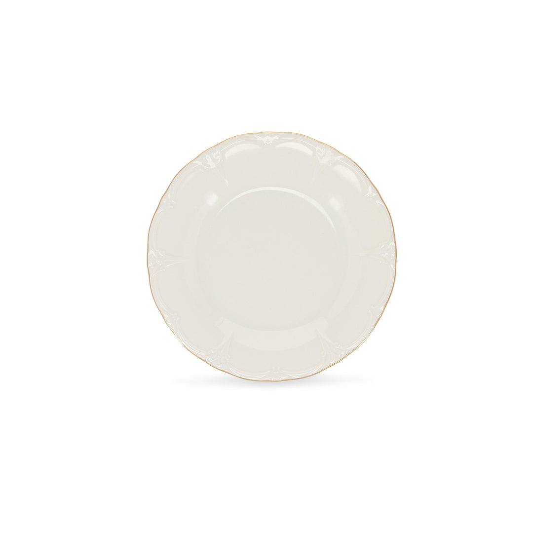 Bonbistro - Plat bord 21cm met gouden rand Retro - Set van 6