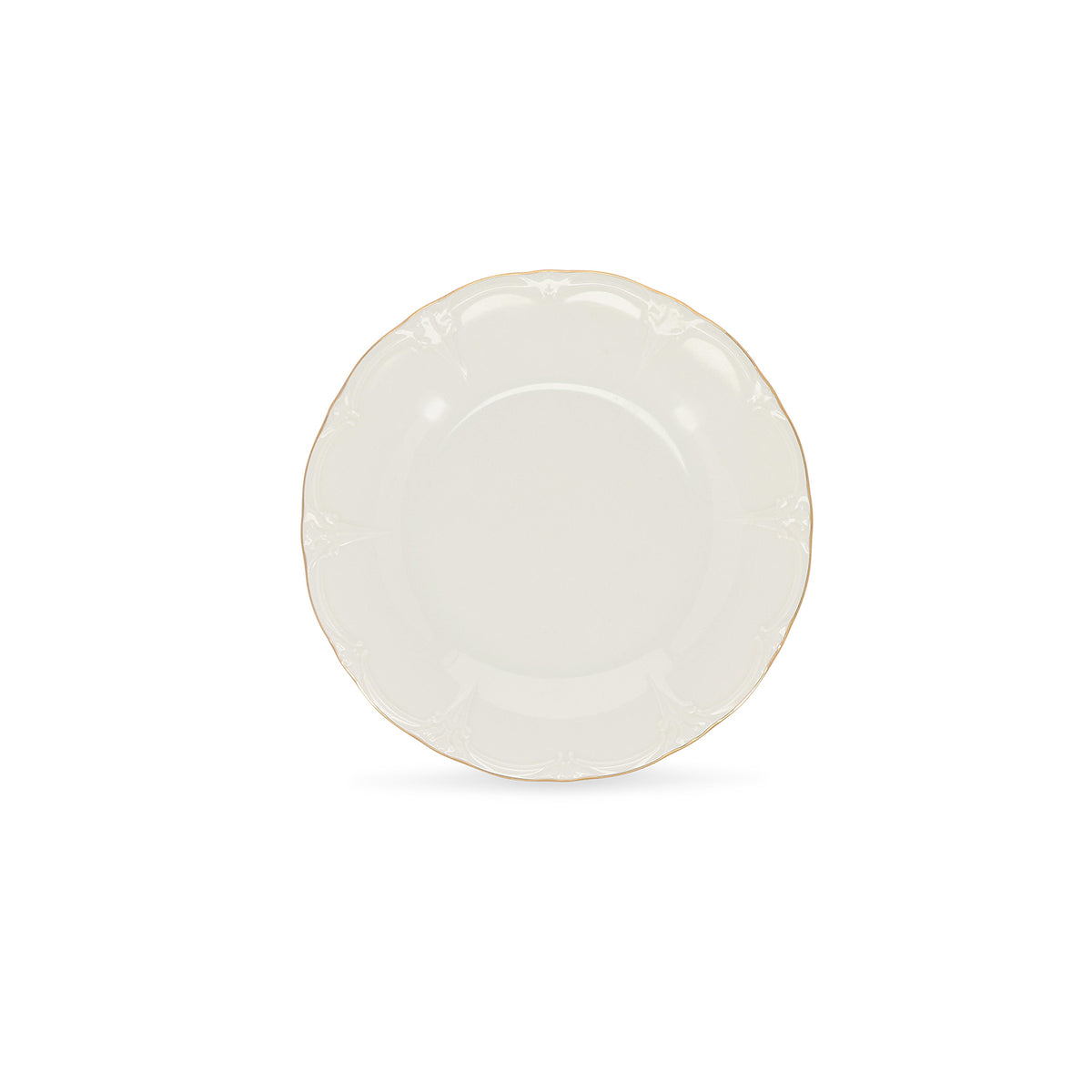 Bonbistro - Plat bord 21cm met gouden rand Retro - Set van 6