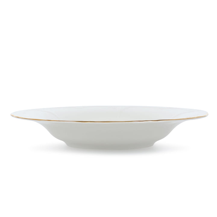Bonbistro - Diep bord 23,5/14xH4cm met gouden rand Retro - Set van 6
