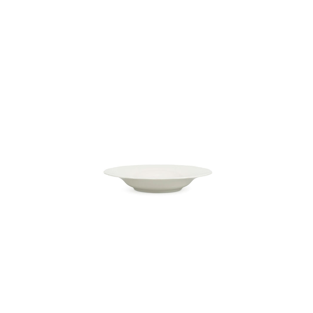 Bonbistro - Diep bord 23,5/14xH4cm ivoor Retro - Set van 6