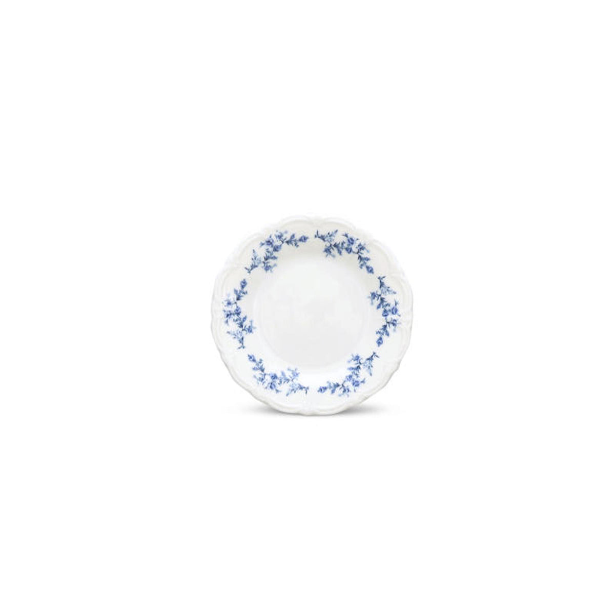 Bonbistro - Plat bord 16cm Blauw flower Retro