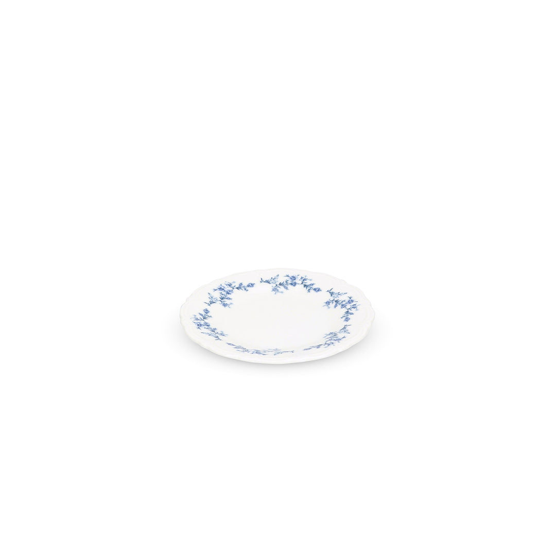Bonbistro - Plat bord 16cm Blauw flower Retro