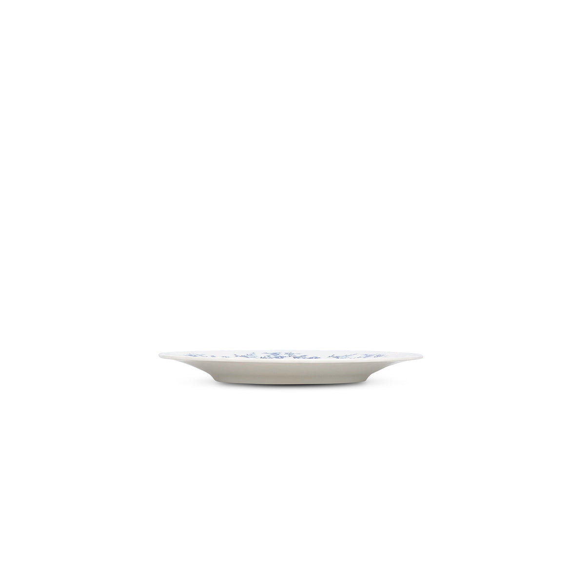 Bonbistro - Plat bord 20,5cm Blauw flower Retro