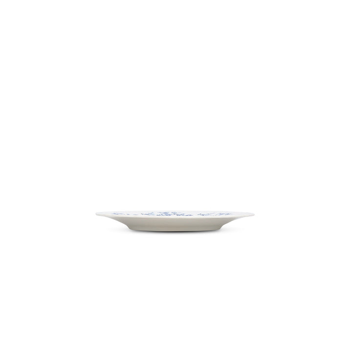 Bonbistro - Plat bord 20,5cm Blauw flower Retro