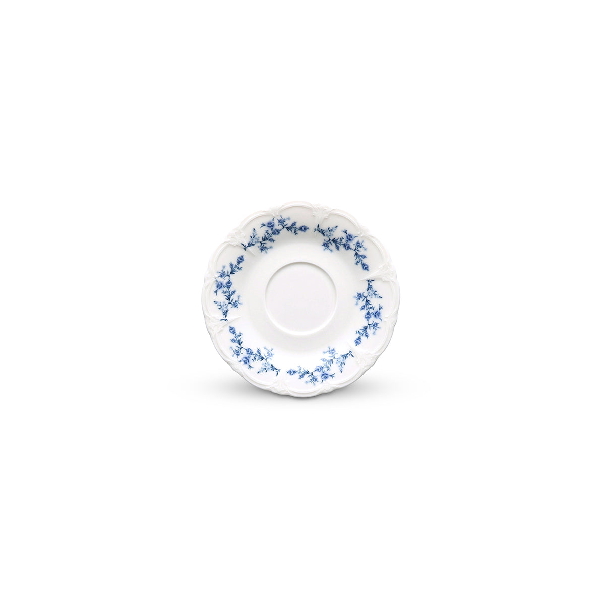 Bonbistro - Schotel 16,5cm Blauw flower Retro