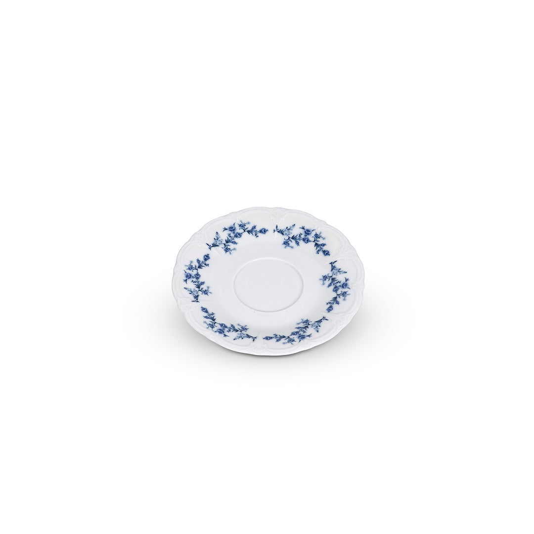 Bonbistro - Schotel 16,5cm Blauw flower Retro