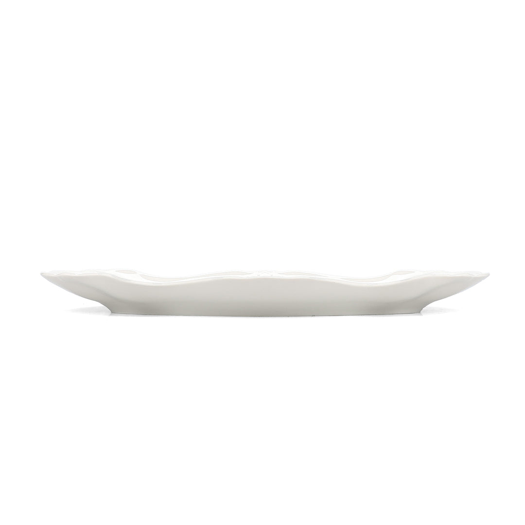 Bonbistro - Serveerschaal 39x25cm Bruine bloem Retro