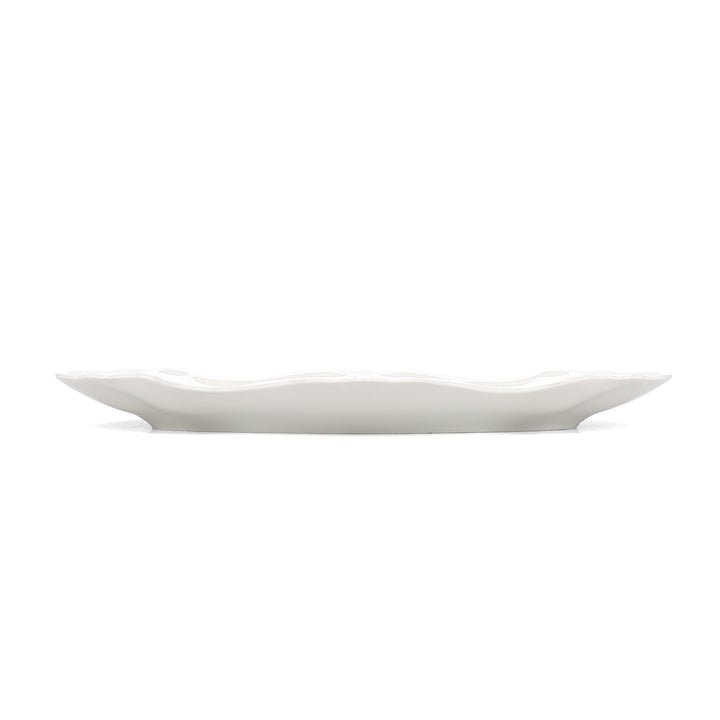 Bonbistro - Serveerschaal 39x25cm Bruine bloem Retro