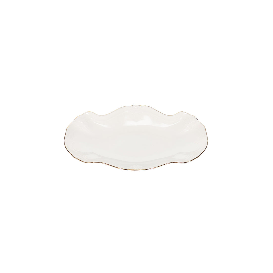 Bonbistro - Serveerschaal 26x16cm met gouden rand Retro