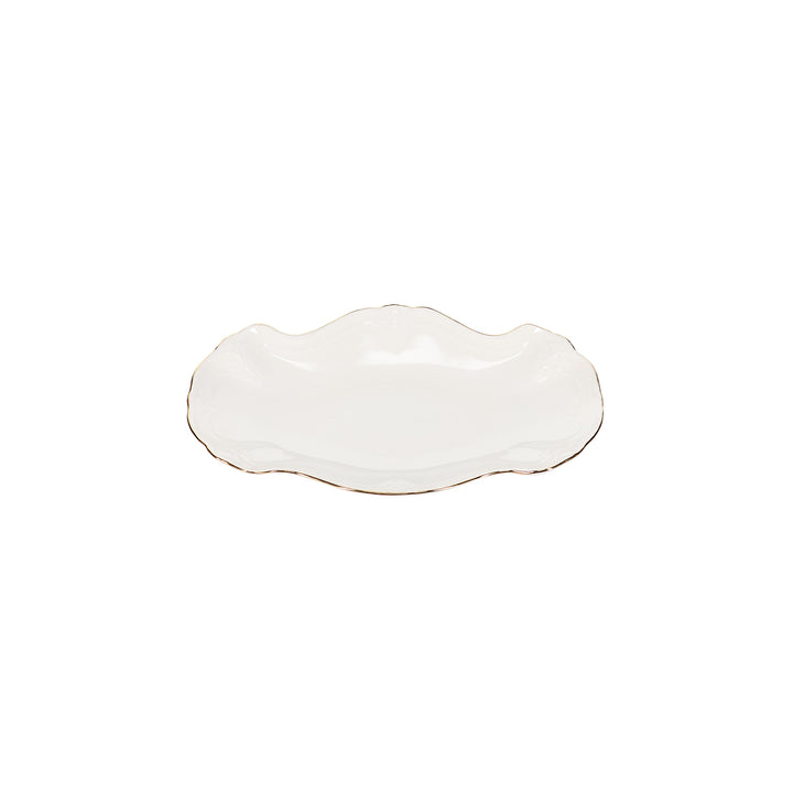 Bonbistro - Serveerschaal 26x16cm met gouden rand Retro