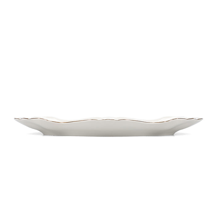 Bonbistro - Serveerschaal 39x25cm met gouden rand Retro