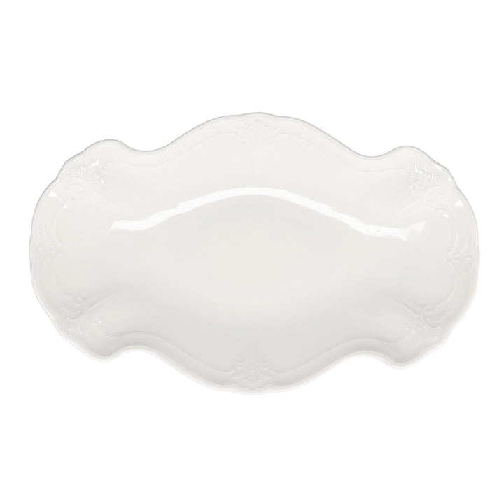 Bonbistro - Serveerschaal 39x25cm ivoor Retro