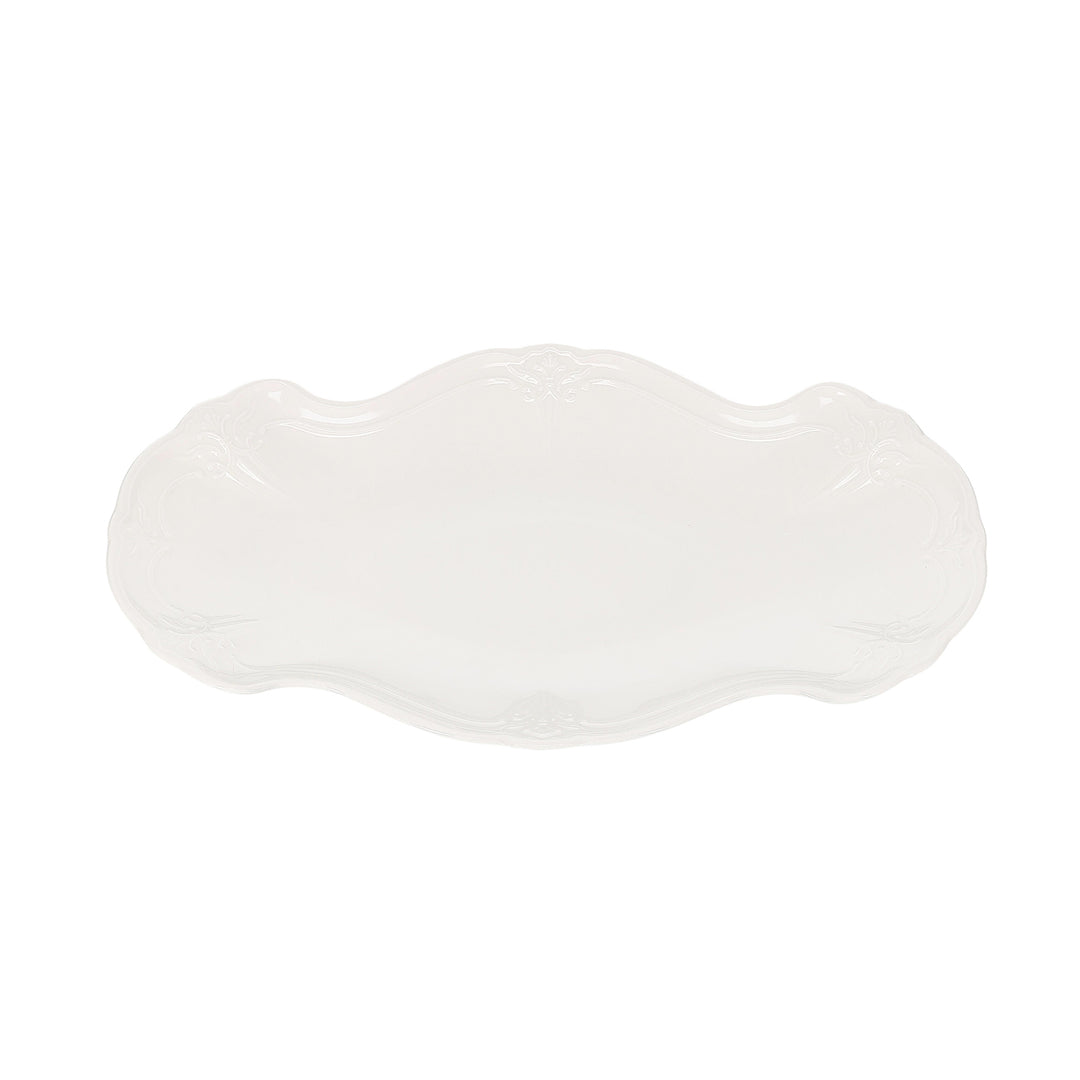 Bonbistro - Serveerschaal 39x25cm ivoor Retro