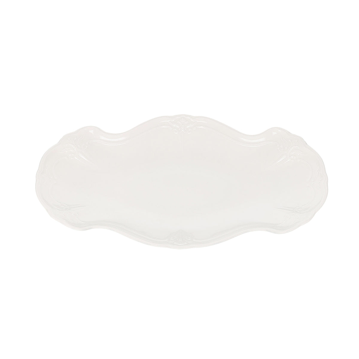 Bonbistro - Serveerschaal 39x25cm ivoor Retro