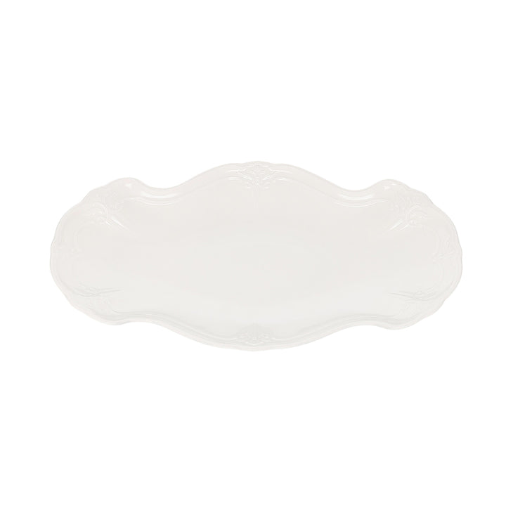 Bonbistro - Serveerschaal 39x25cm ivoor Retro