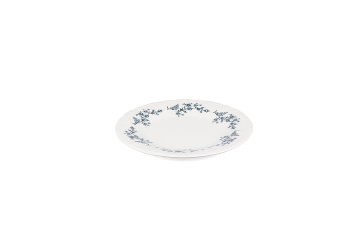 Bonbistro - Plat bord 27cm black flower Retro (set van 6)