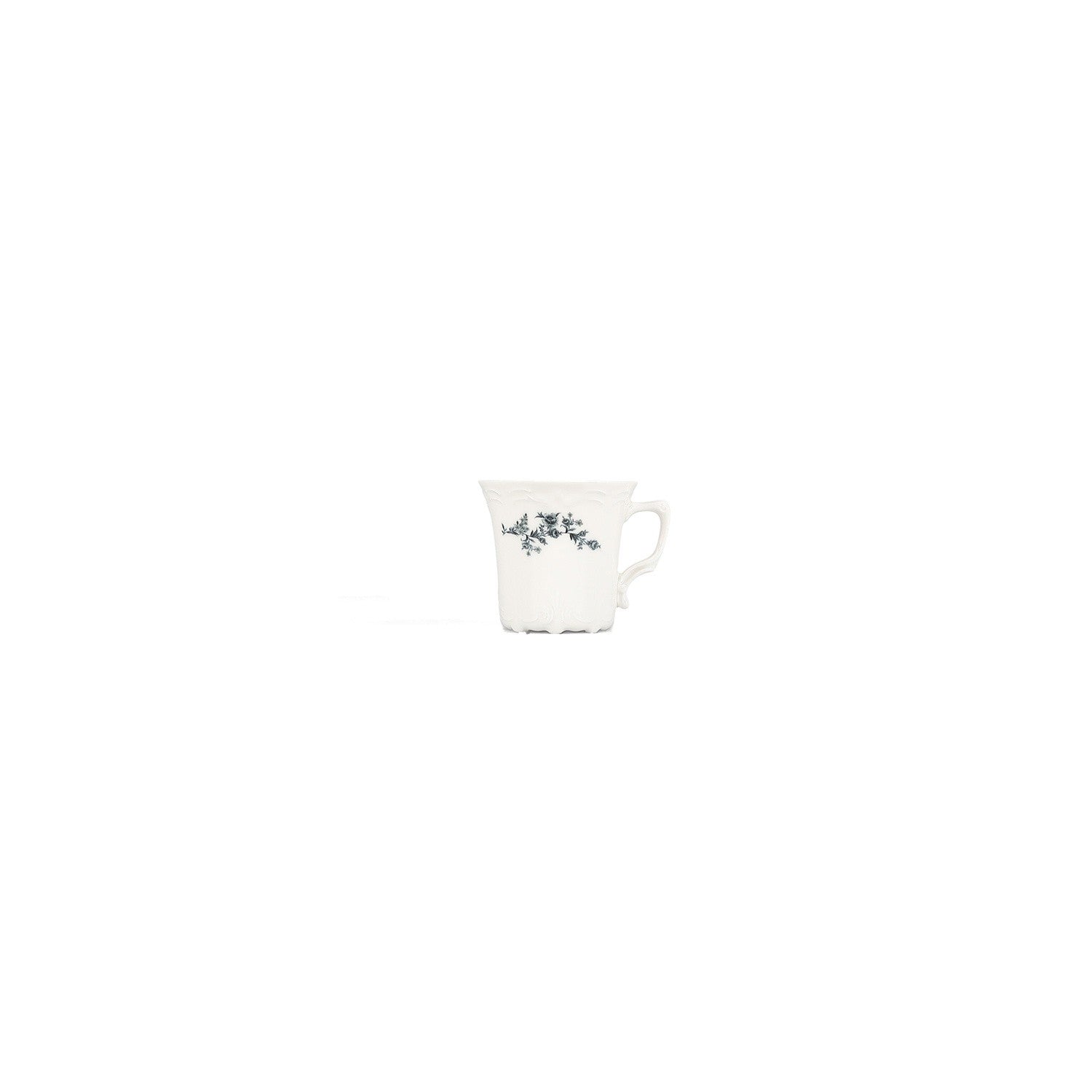 Bonbistro - Mokkakop 11cl black flower Retro (set van 6)