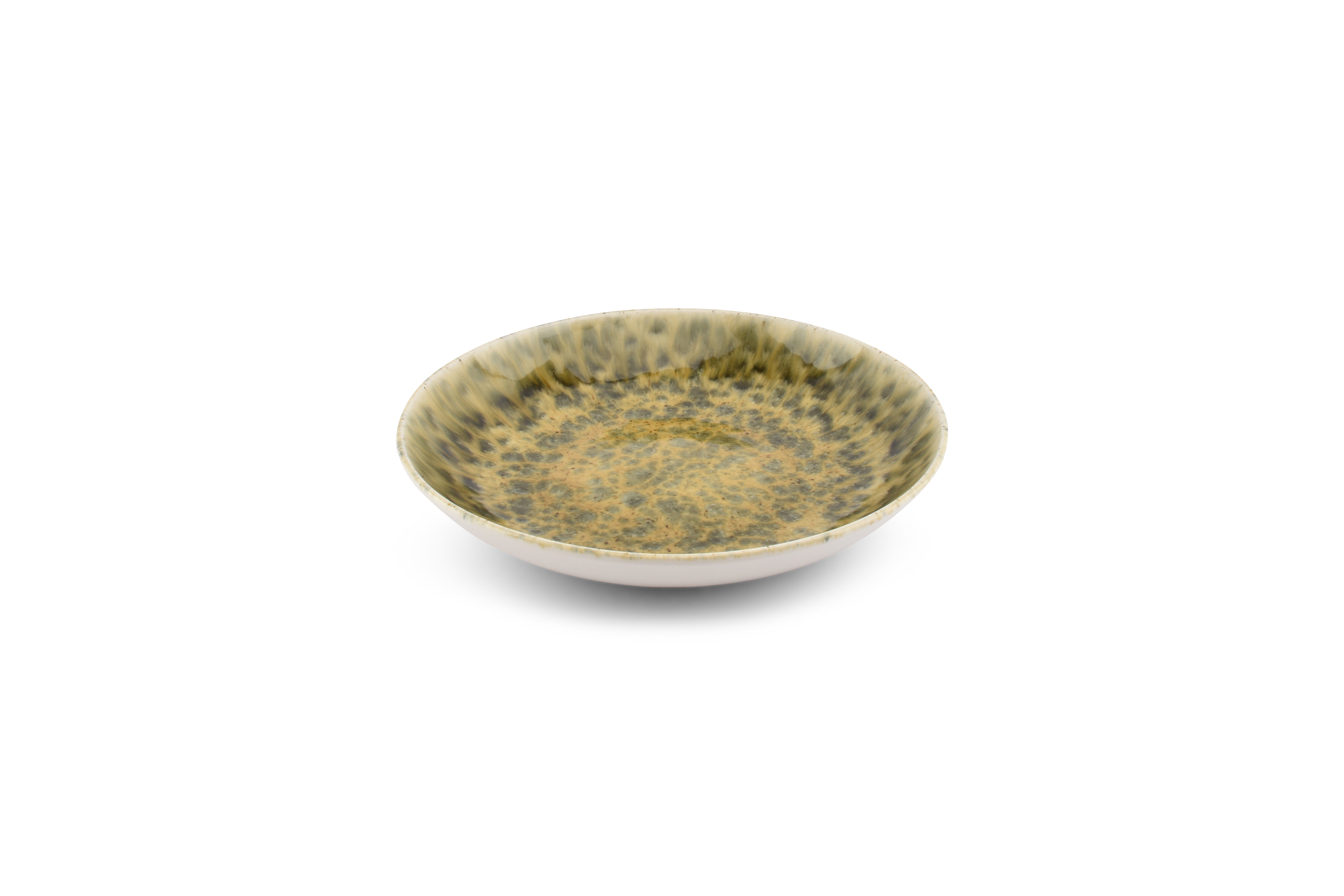Diep bord 26xH4,5cm groenbruin Resto