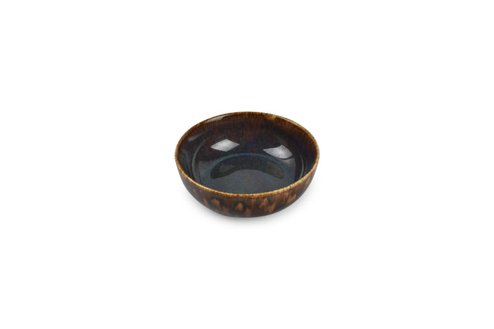 Bonbistro - Kom 16xH6cm bruin/blauw Resto - Set van 2