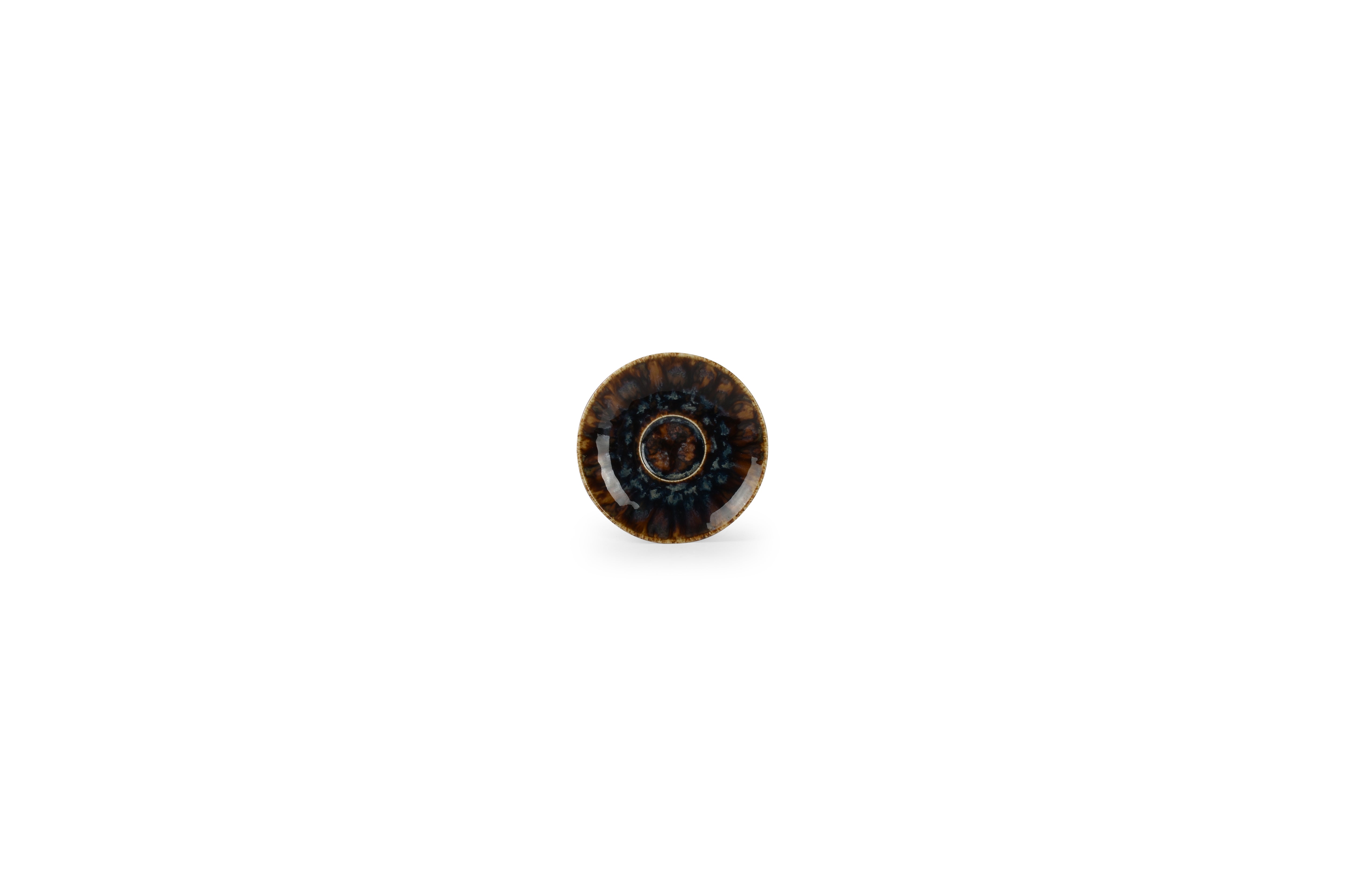 Mokkaschotel 11,5cm bruin/blauw Resto