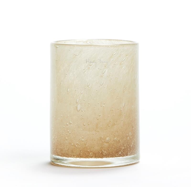 Henry Dean | Cylinder vaas Ø10 x H13 cm Beige Bubbles