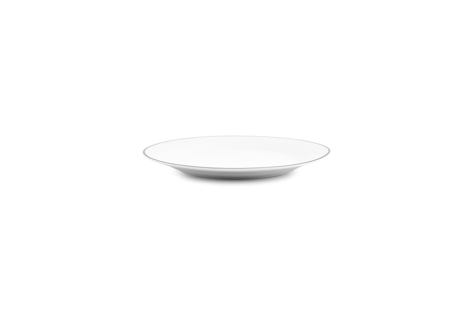 Bonbistro - Plat bord 20cm black rim Basic White - Set van 6