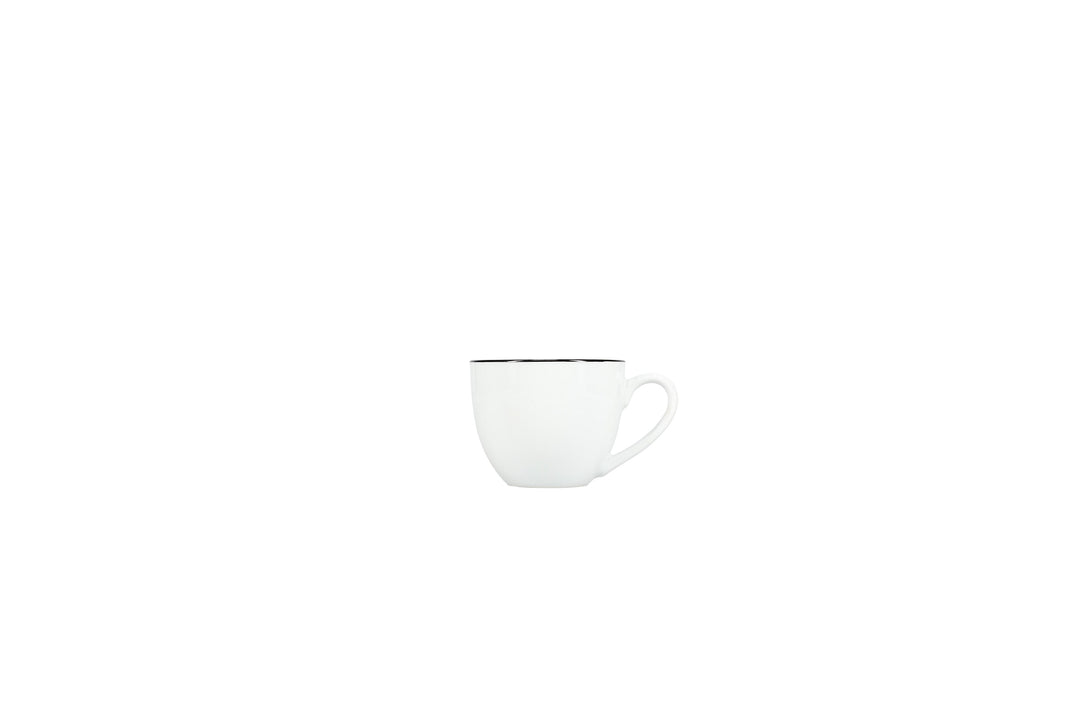 Bonbistro - Kop 31cl black rim Basic White
