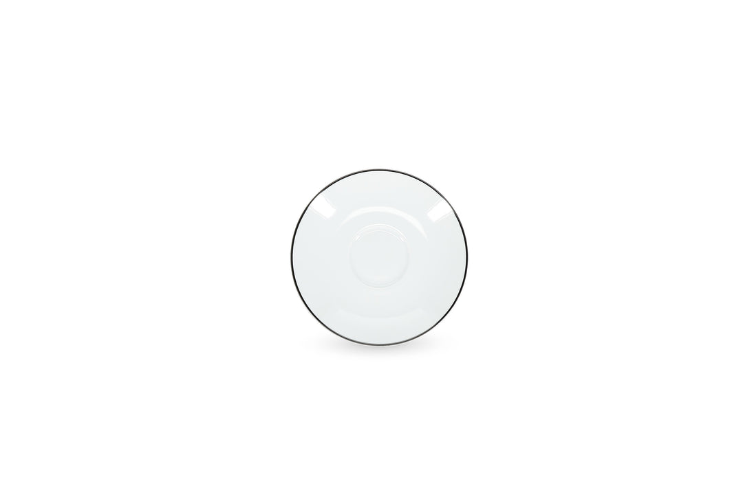 Bonbistro - Schotel 16,5cm black rim Basic White