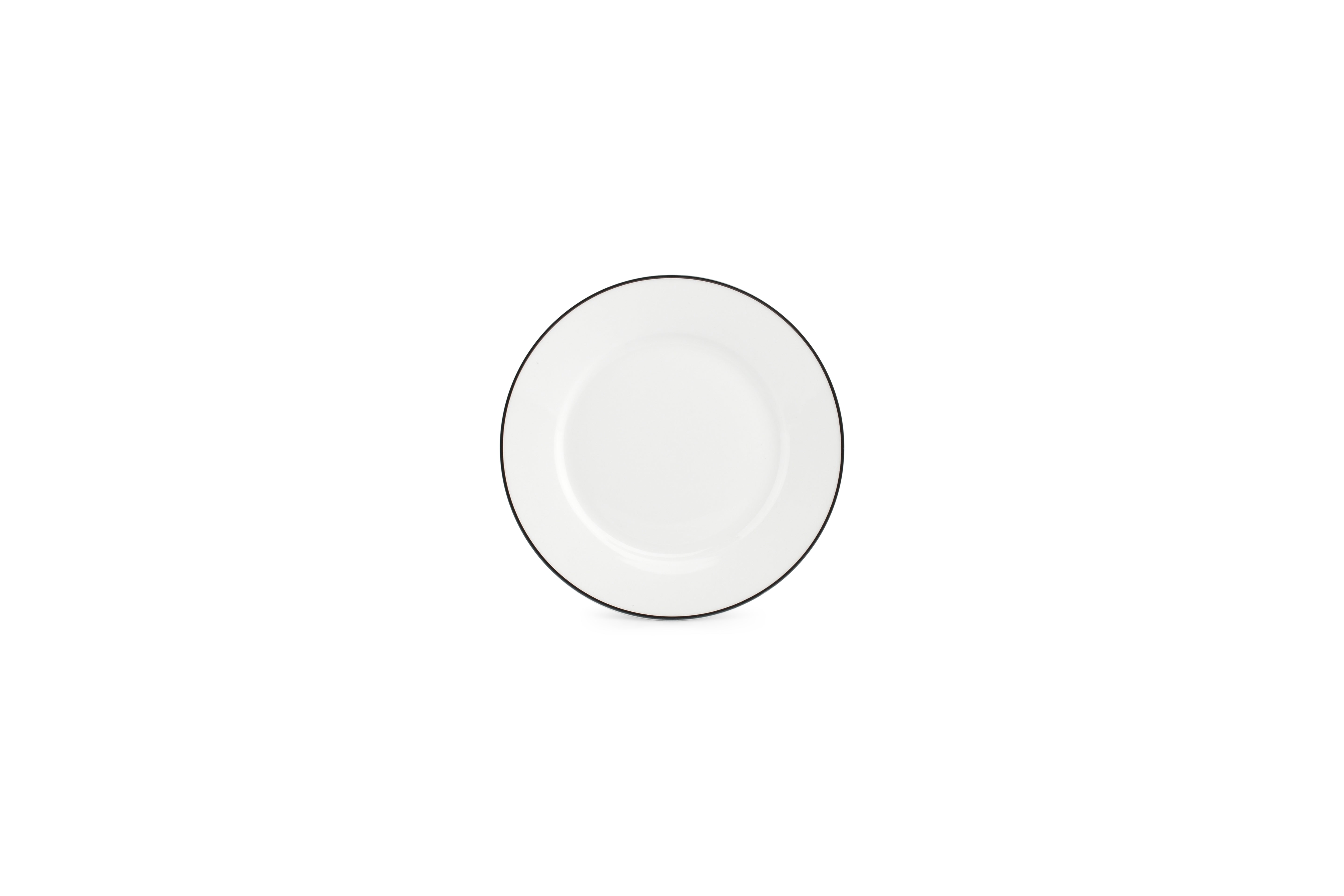 Plat bord 16,5cm black rim Bistro