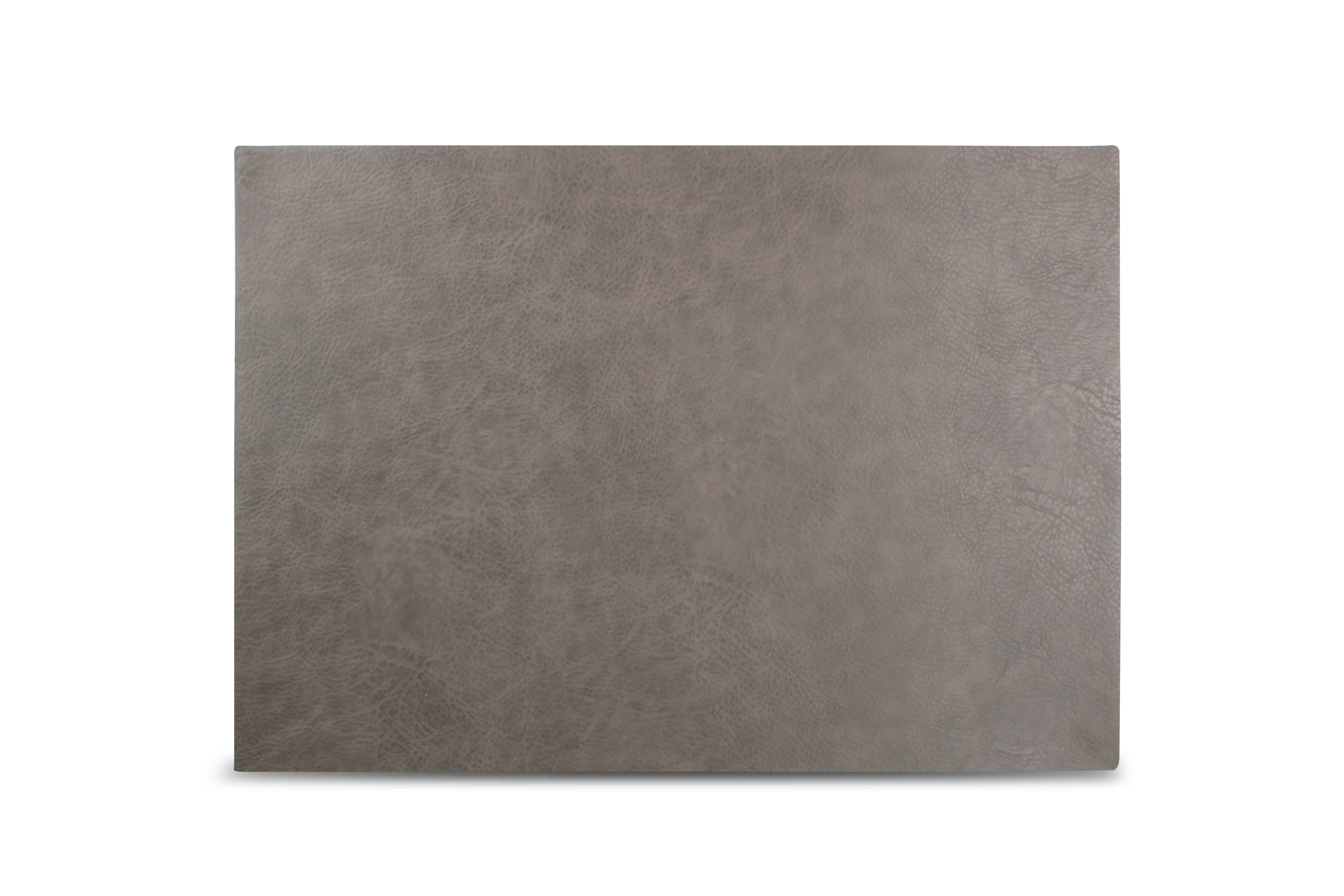 Placemat 43x30cm lederlook grijs Layer