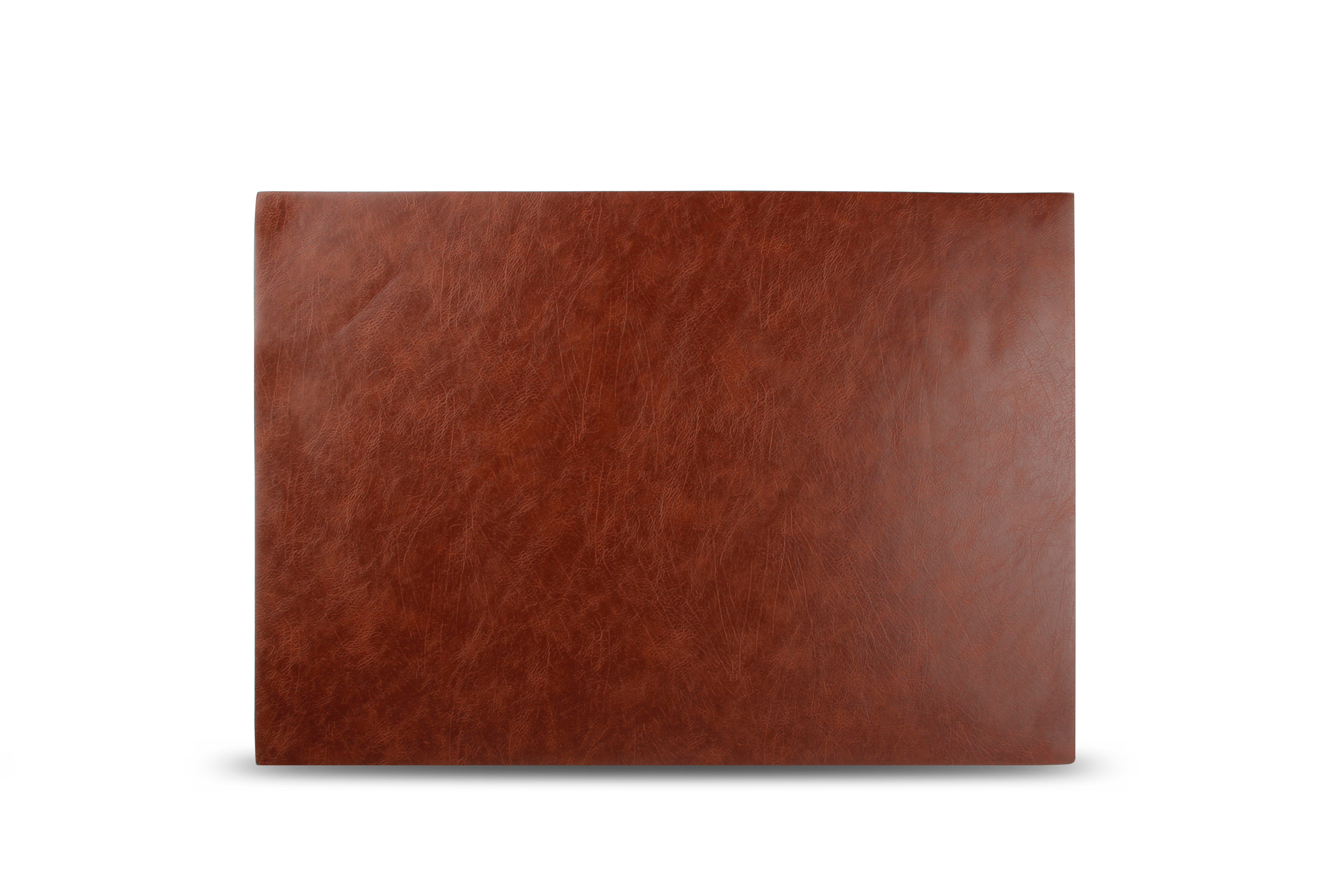 Placemat 43x30cm lederlook donkerbruin Layer