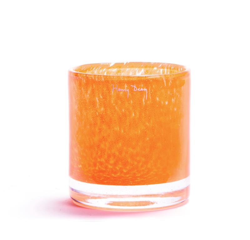 Henry Dean | Mary L waxinelichthouder Ø8,5 x H9,5 cm Canteloupe