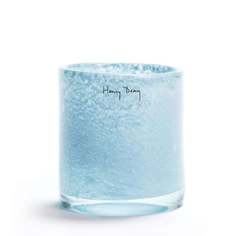 Henry Dean | Mary L waxinelichthouder Ø8,5 x H9,5 cm Pastel Blue