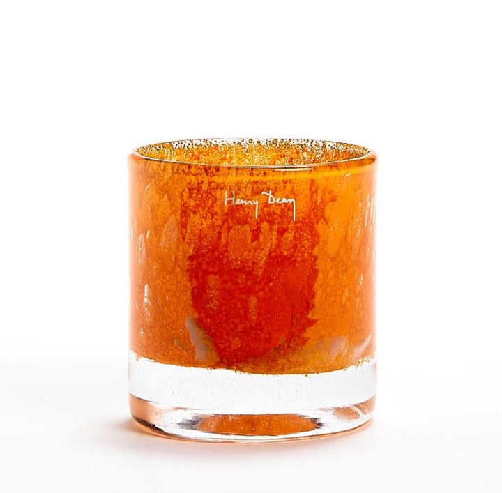 Henry Dean | Mary L waxinelichthouder Ø8,5 x H9,5 cm Tangelo