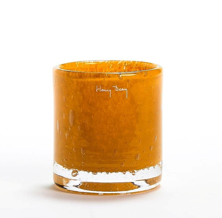 Henry Dean | Mary L waxinelichthouder Ø8,5 x H9,5 cm Mustard