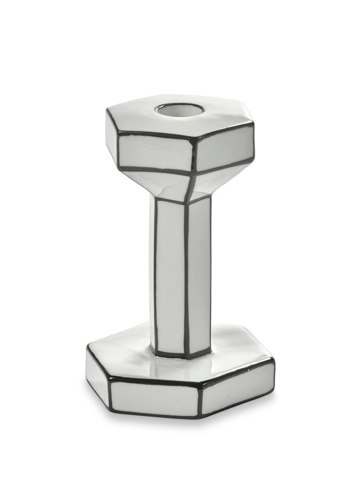 Serax - Annebet Philips - Kaars Wit/Zwart Holder M