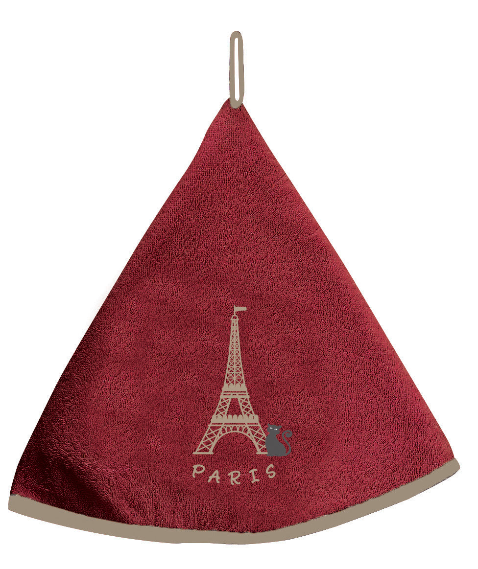 Handdoek Tour Eiffel Rouge Diameter 60