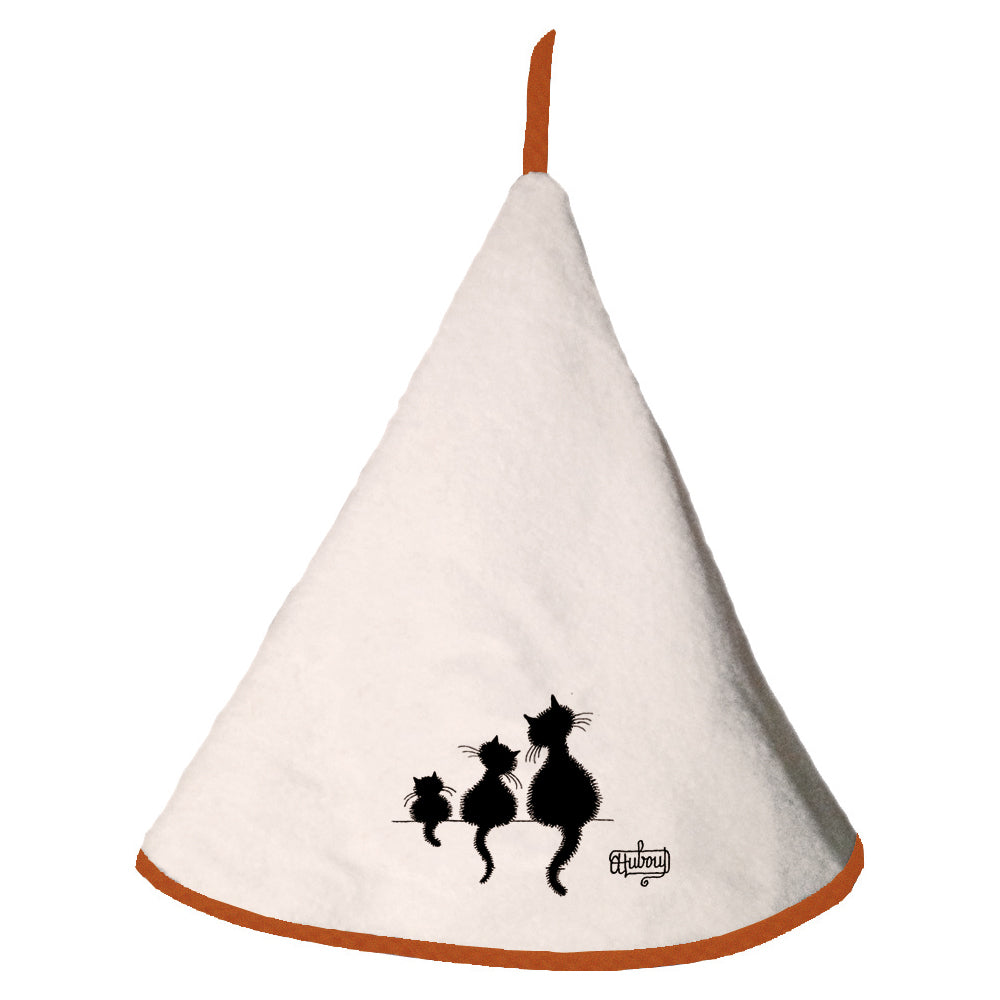 Handdoek Dubout 3 chats Ivoire Diameter 60