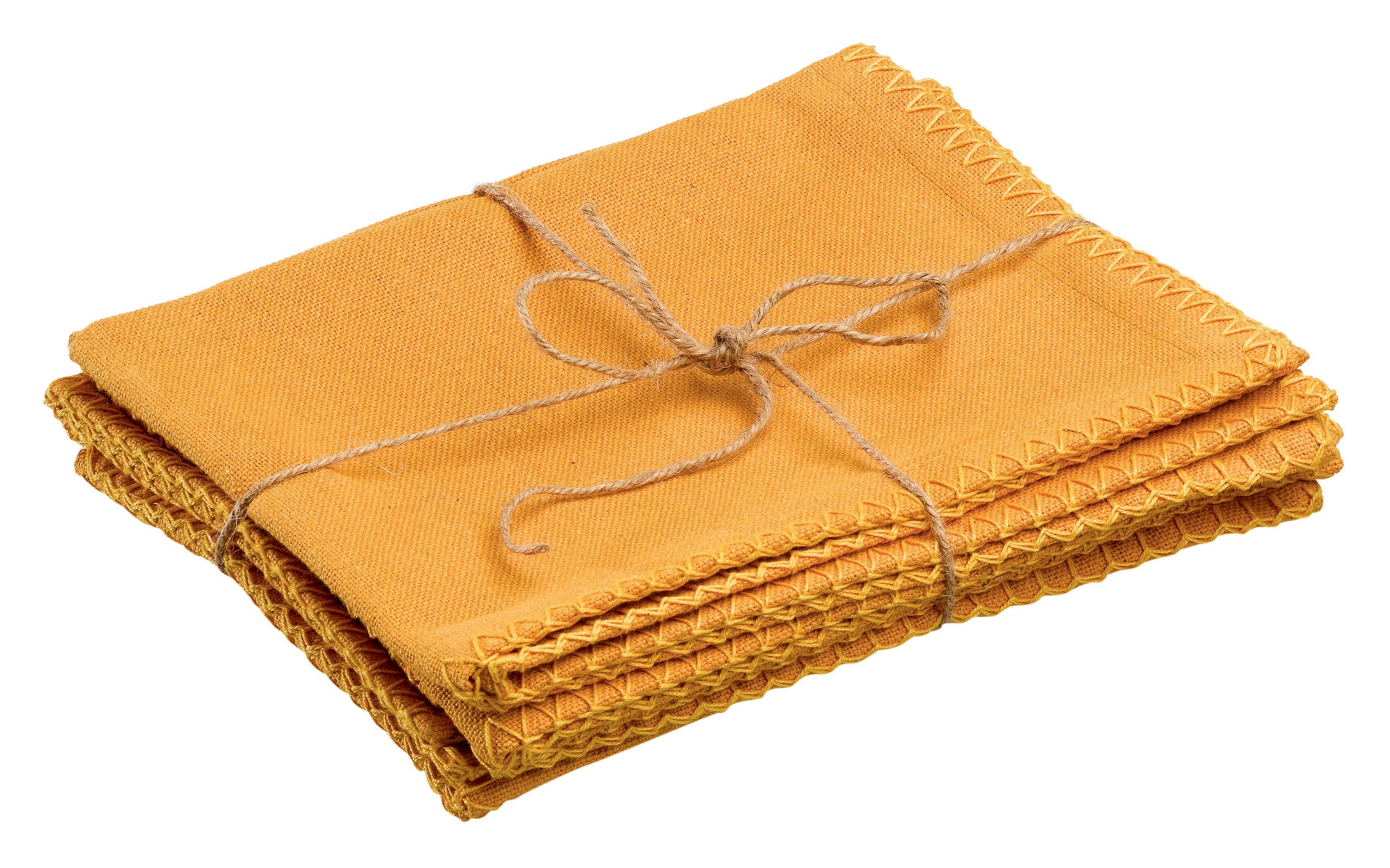 Set van 4 gerecycleerde placemats Delia Tournesol 33 X 45