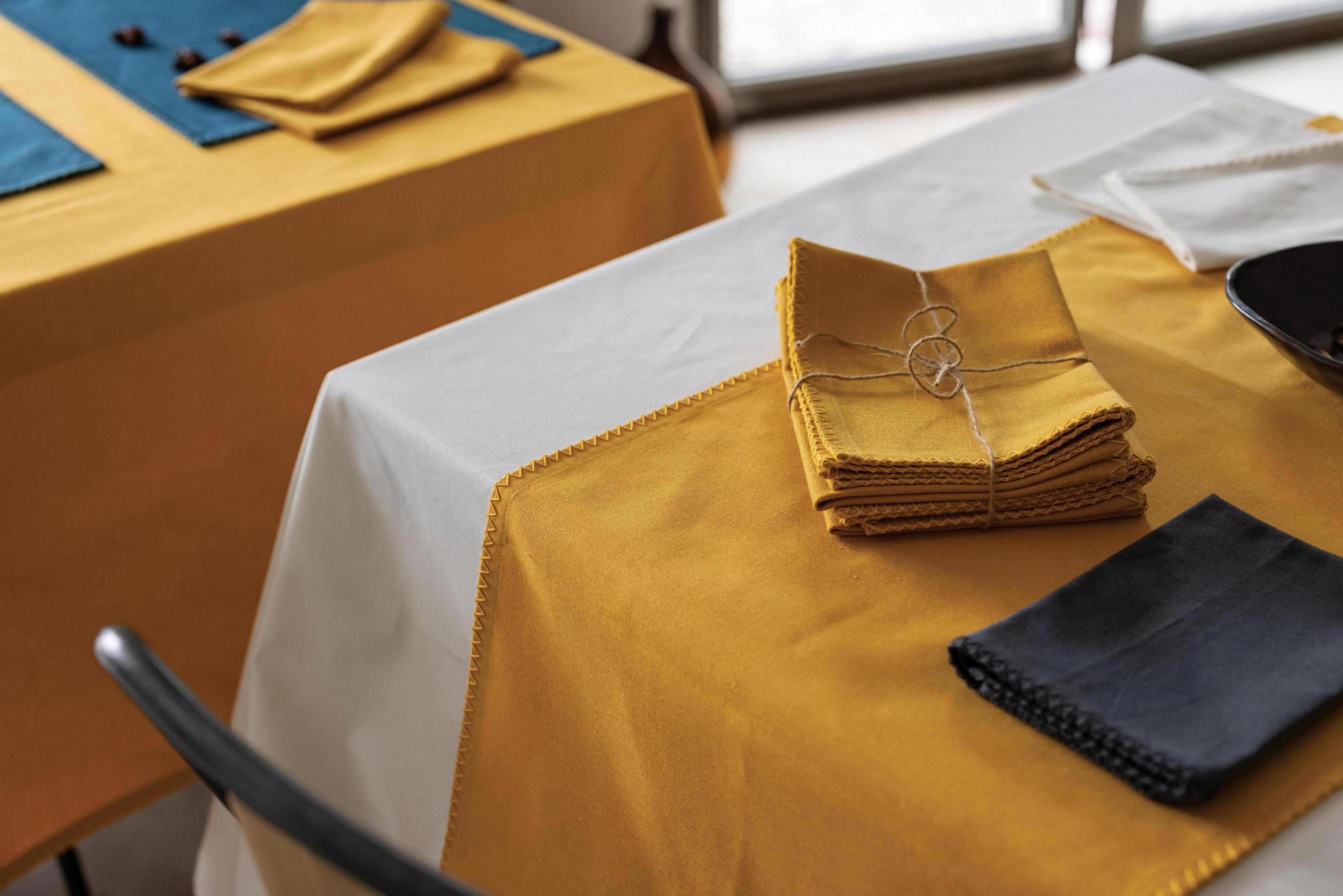 Set van 4 gerecycleerde placemats Delia Ombre 33 X 45