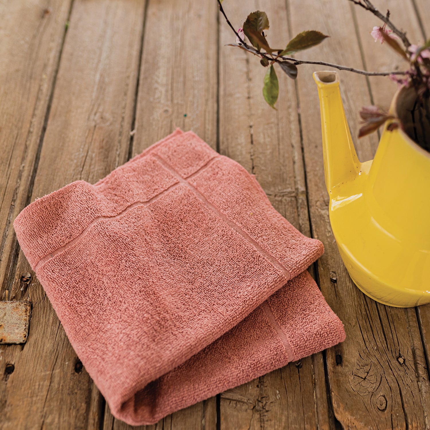 Handdoek Loess Bois de rose 50 X 50