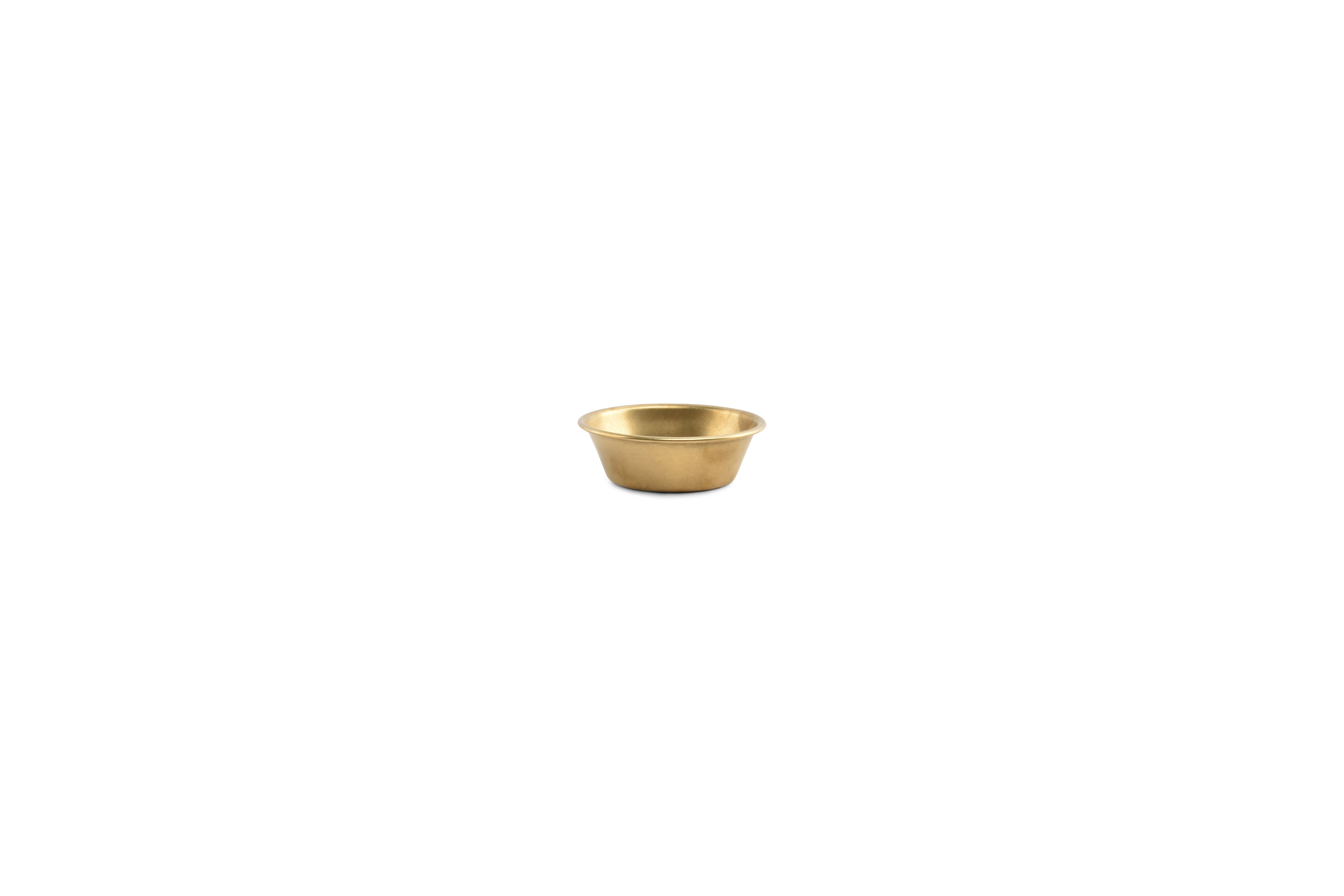 Kom 7xH2,5cm antique goud Serve