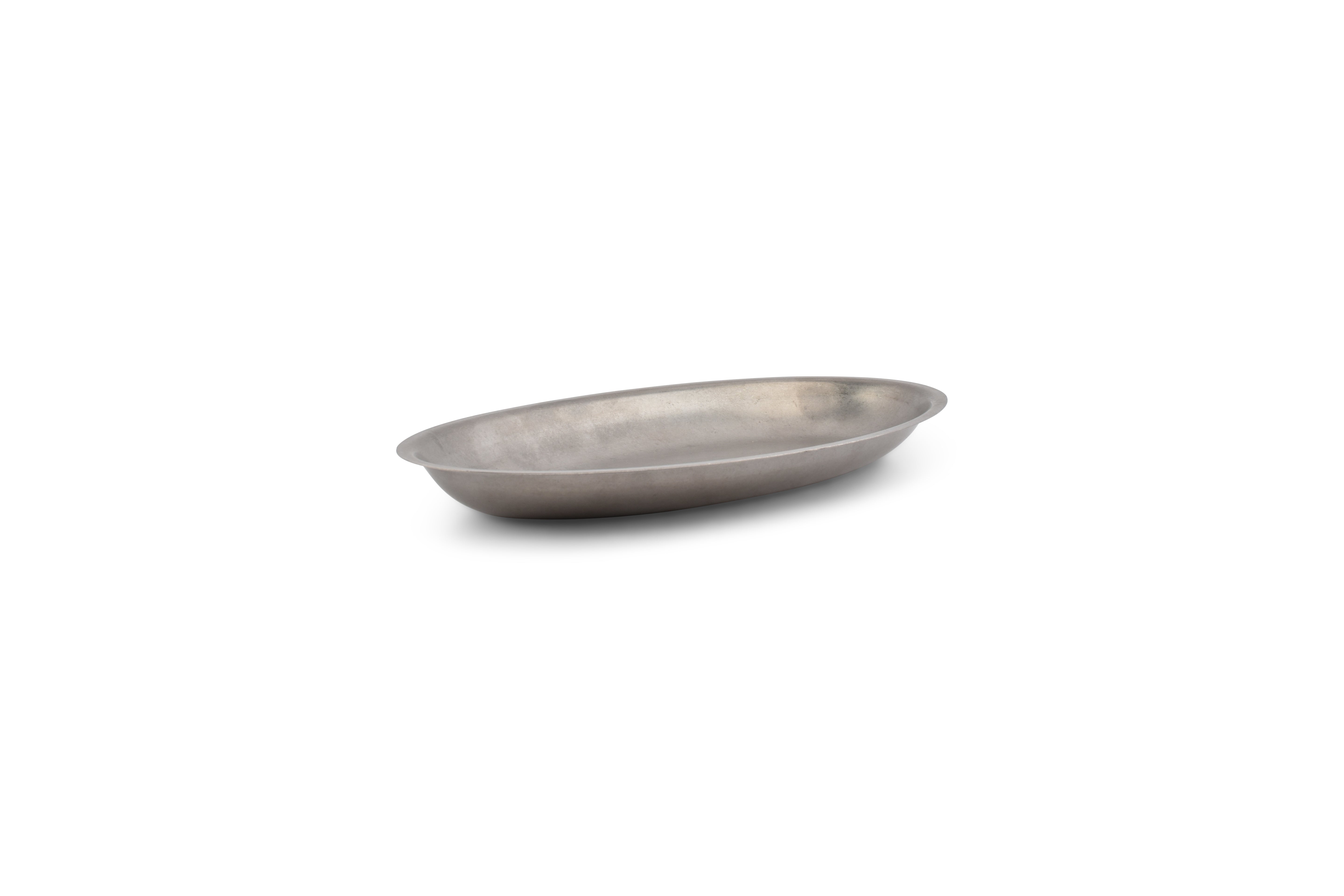 Serveerschaal 30x18,5xH2,5cm antique zilver Serve