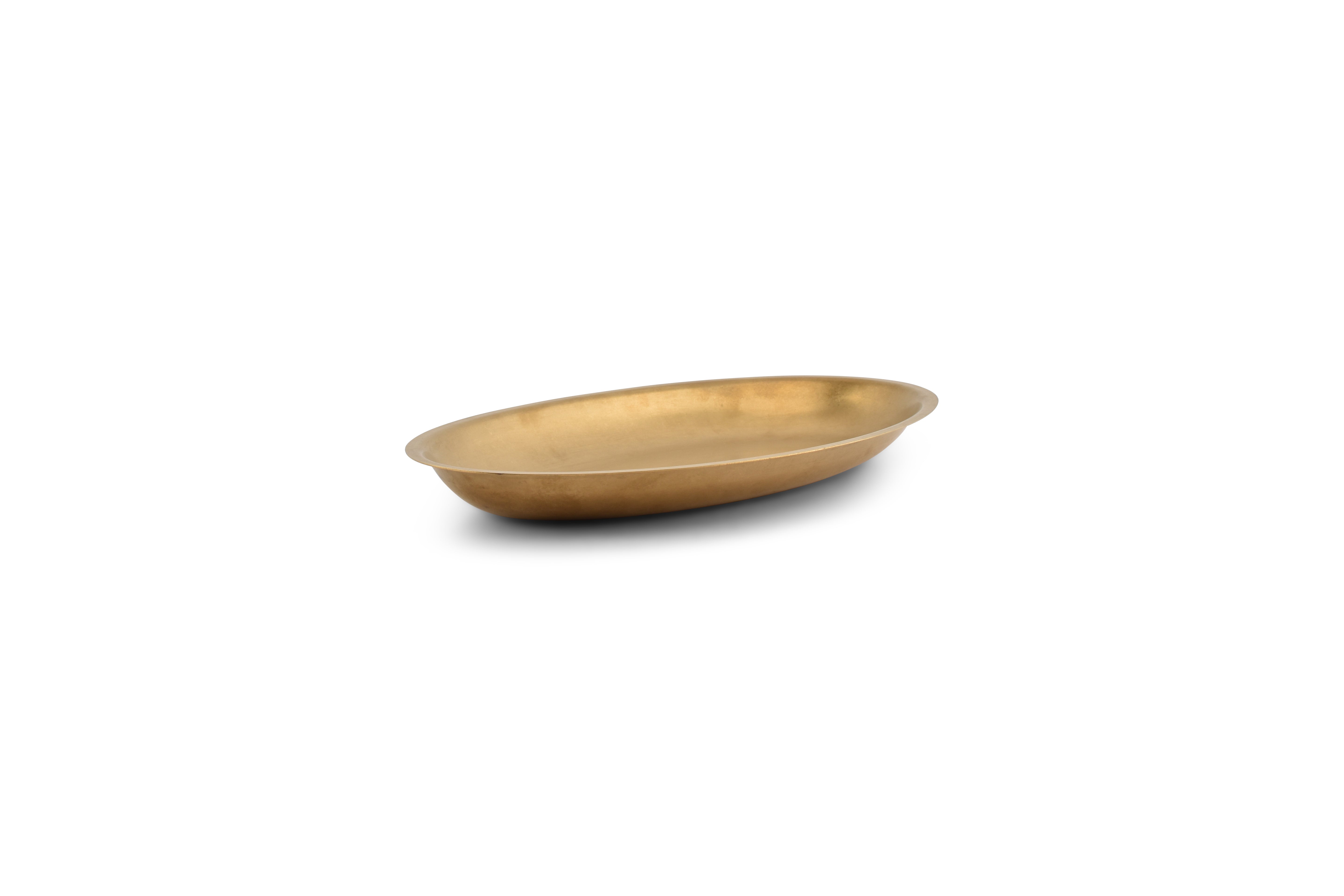 Serveerschaal 30x18,5xH2,5cm antique goud Serve