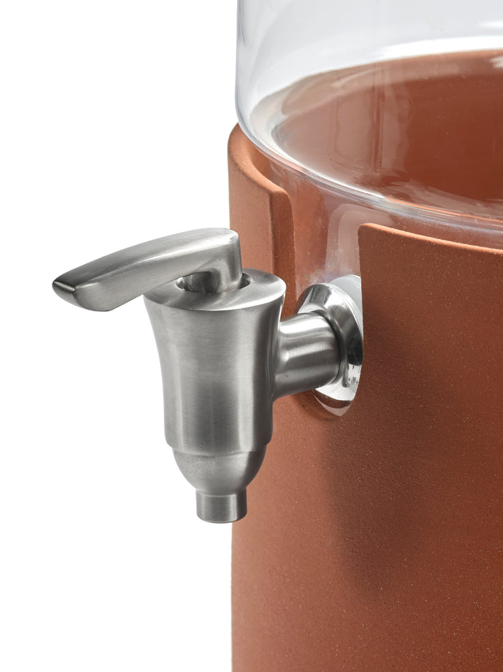 Serax - Studio Simple - Voorraadpot Terracotta Met Kraan S