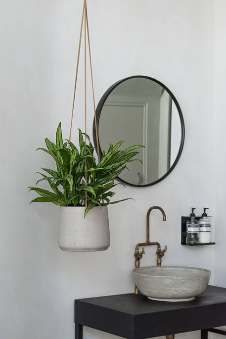 Pottery Pots - Bloempot Patt M (hanging) Grey Washed, Grijs Washed
