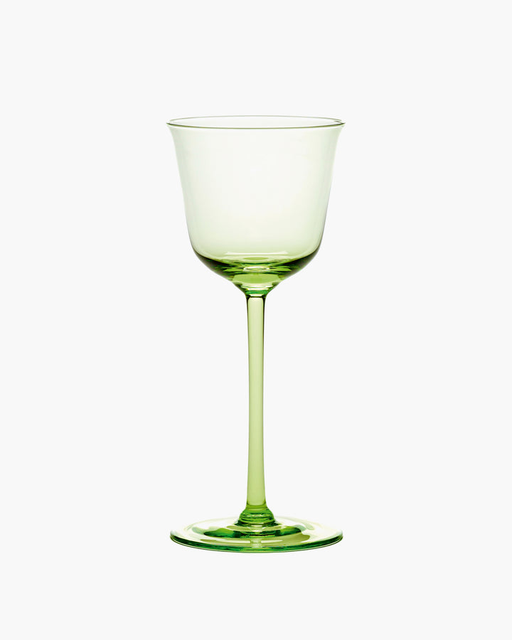 Ann Demeulemeester - Witte Wijnglas Groen Grace - Set van 4