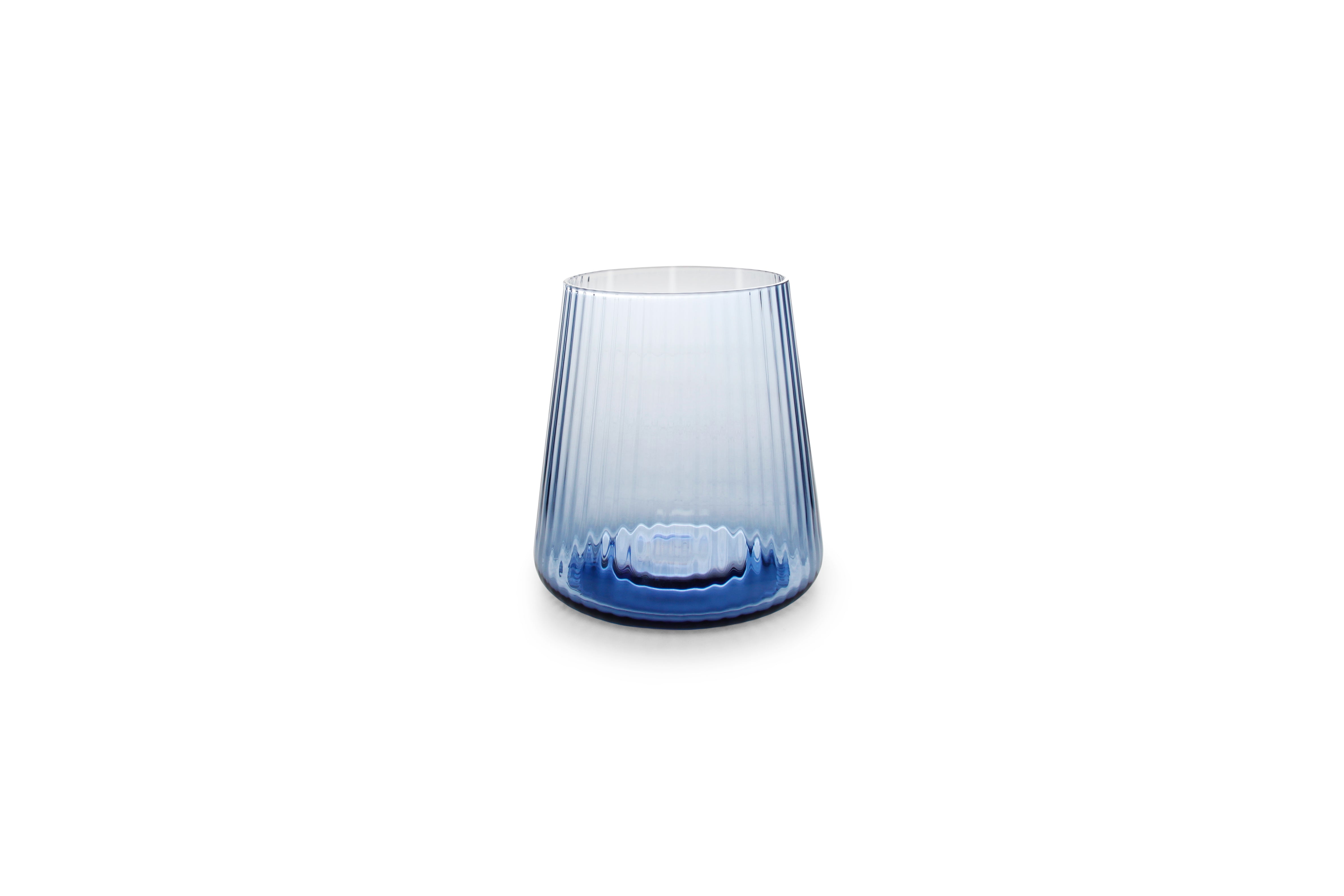 Glas 43cl blauw Linea - set/4